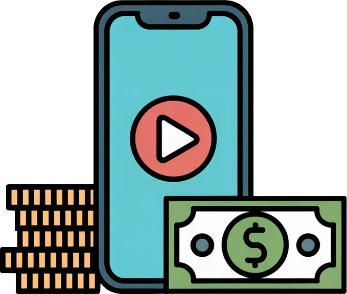 Smartphone with money